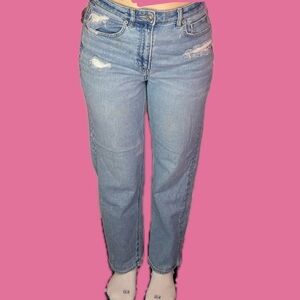 American Eagle Outfitters Light Blue Distressed Jeans